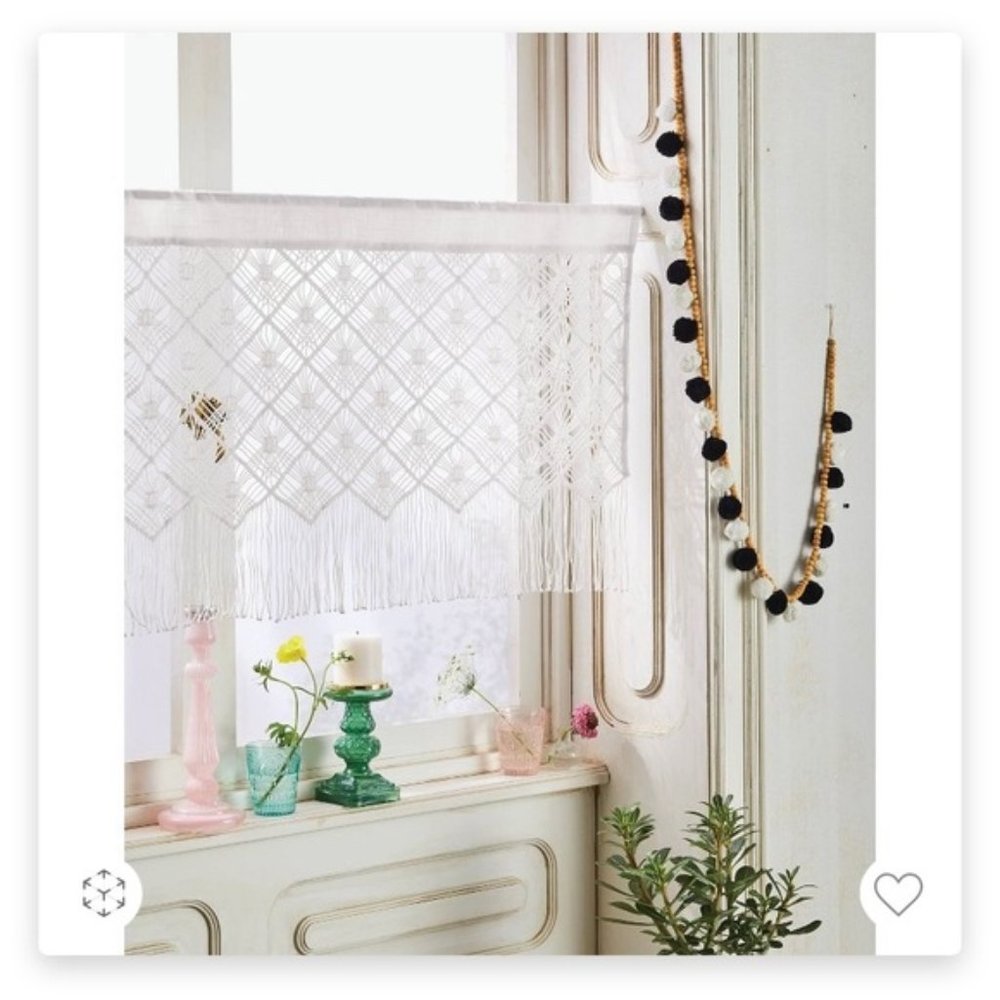 Opalhouse macrame valance curtain